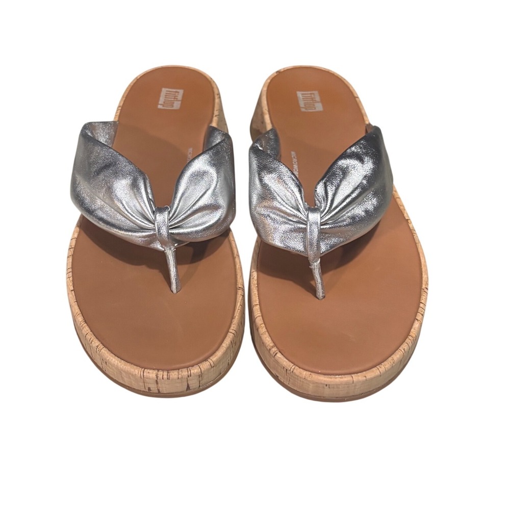 FitFlop F-Mode Twist Slip On Thong Sandals Womens 9